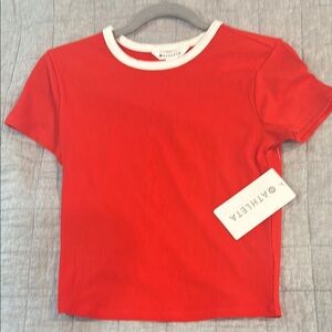 Athleta Red T-Shirt